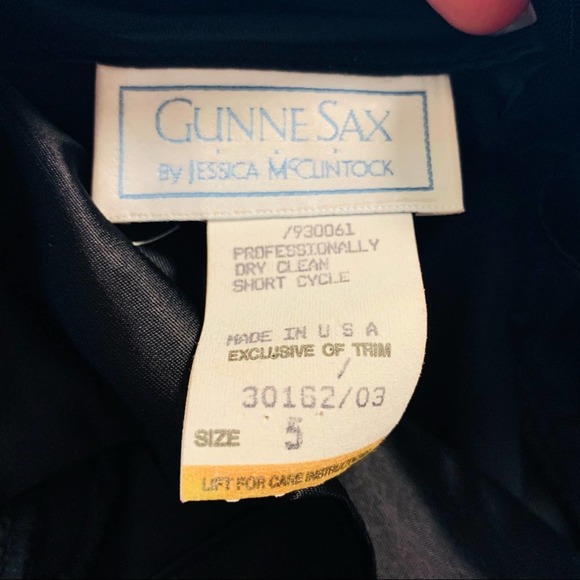 Gunne Sax Jessica McClintock 80s Tiered Sparkle Prom Dress - Picture 10 of 11